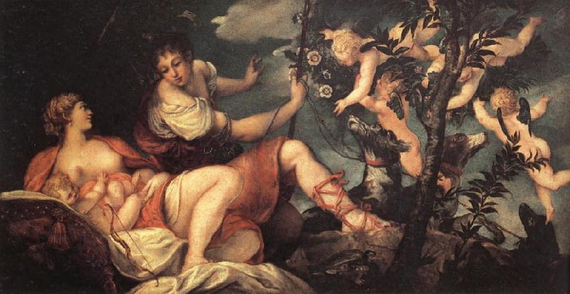 Jacopo Tintoretto Diana and Endymion France oil painting art